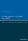 Buchcover Kriegsgesellschaftliche Moderne