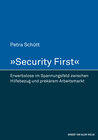 Buchcover »Security First«