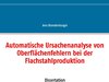 Buchcover Automatische Ursachenanalyse von Oberflächenfehlern bei der Flachstahlproduktion