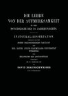 Buchcover Die Lehre von der Aufmerksamkeit in der Psychologie des 18. Jahrhunderts