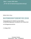 Buchcover Datenschutzgesetze 2018
