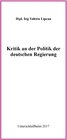 Buchcover Kritik an der Politik der deutschen Regierung