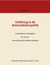 Buchcover Einführung in die Kommunikationspolitik