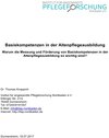 Buchcover Basiskompetenzen in der Altenpflegeausbildung