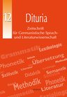 Buchcover Dituria Ausgabe 12