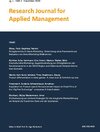 Buchcover Research Journal for Applied Management - Jg. 1, Heft 2