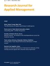 Buchcover Research Journal for Applied Management - Jg. 3, Heft 1