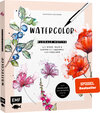 Buchcover Watercolor – Florale Motive aus Wiese, Wald & Garten mit Aquarell und Fineliner