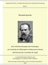 Buchcover Zwei Antrittsvorlesungen und Vorlesungen über die Geschichte der Philosophie in Italien und in Europa; Entwurf einer Ges