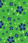 Buchcover Schreibwandel Notizbuch "leuchtende blaue Blumen (grün)"