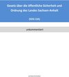Buchcover Gesetz über die öffentliche Sicherheit und Ordnung des Landes Sachsen-Anhalt (SOG LSA)