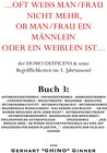 Buchcover ...oft weiß man/frau mehr, ob man/frau ein Männlein oder ein Weiblein ist... / ...oft weiß man/frau mehr, ob man/frau ei