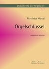 Buchcover Dokumente der Orgelwelt / Orgelschlüssel