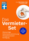 Buchcover Das Vermieter-Set - Ratgeber für private Vermieter, Rechtsverbindliche Formulare von Anfang bis zur Beendigung des Mietv