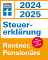 Buchcover Steuererklärung 2024/2025 - Rentner, Pensionäre - Steuern sparen leicht gemacht, Einkommensteuer mit Steuertipps, geeign