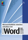 Buchcover Wissenschaftliche Arbeiten schreiben mit Microsoft Word 365, 2021, 2019, 2016, 2013