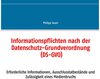 Buchcover Informationspflichten nach der Datenschutz-Grundverordnung (DS-GVO)