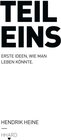 Buchcover Teil Eins