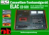 Buchcover Cassetten-Tonbandgerät ELAC CD 600 - Nakamichi 500 - Bedienungsanleitung