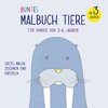 Buchcover Buntes Malbuch Tiere für Kinder von 3-6 Jahren