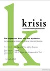 Buchcover Die allgemeine Ware und ihre Mysterien - Krisis 2/ 2018