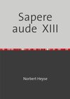 Buchcover Sapere aude XIII