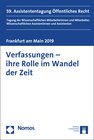 Buchcover Verfassungen - ihre Rolle im Wandel der Zeit