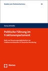 Buchcover Politische Führung im Fraktionenparlament