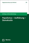 Buchcover Populismus - Aufklärung - Demokratie