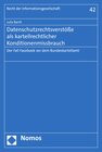 Buchcover Datenschutzrechtsverstöße als kartellrechtlicher Konditionenmissbrauch