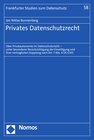 Buchcover Privates Datenschutzrecht