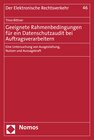 Buchcover Geeignete Rahmenbedingungen für ein Datenschutzaudit bei Auftragsverarbeitern