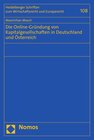 Buchcover Die Online-Gründung von Kapitalgesellschaften in Deutschland und Österreich