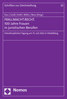 Buchcover FRAU.MACHT.RECHT. 100 Jahre Frauen in juristischen Berufen