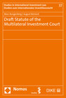 Buchcover Draft Statute of the Multilateral Investment Court