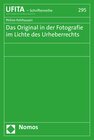 Buchcover Das Original in der Fotografie im Lichte des Urheberrechts