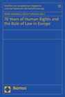 Buchcover 70 Years of Human Rights and the Rule of Law in Europe