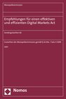 Buchcover Empfehlungen für einen effektiven und effizienten Digital Markets Act