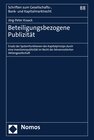 Buchcover Beteiligungsbezogene Publizität