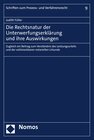 Buchcover Die Rechtsnatur der Unterwerfungserklärung und ihre Auswirkungen