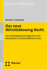 Buchcover Das neue Whistleblowing-Recht