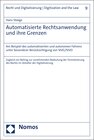 Buchcover Automatisierte Rechtsanwendung und ihre Grenzen