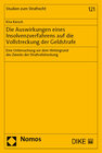 Buchcover Die Auswirkungen eines Insolvenzverfahrens auf die Vollstreckung der Geldstrafe
