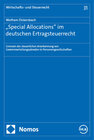 Buchcover „Special Allocations" im deutschen Ertragsteuerrecht