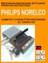 Buchcover Compact Cassetten Recorder Bedienungsanleitung PHILIPS NORELCO EL 3300/01/02 Operating instructions by SUELTZ BUECHER