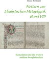 Buchcover Notizen zur Idealistischen Metaphysik VIII