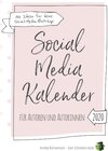 Buchcover Social Media Kalender für Autoren und Autorinnen