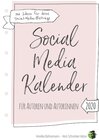 Buchcover Social Media Kalender für Autoren und Autorinnen (Hardcover-Edition)