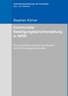 Buchcover Kommunale Beteiligungsberichterstattung in NRW