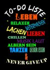 Buchcover Notizbuch - TODO - Leben